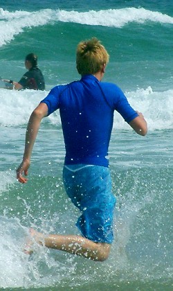 Swim shirt and shorts